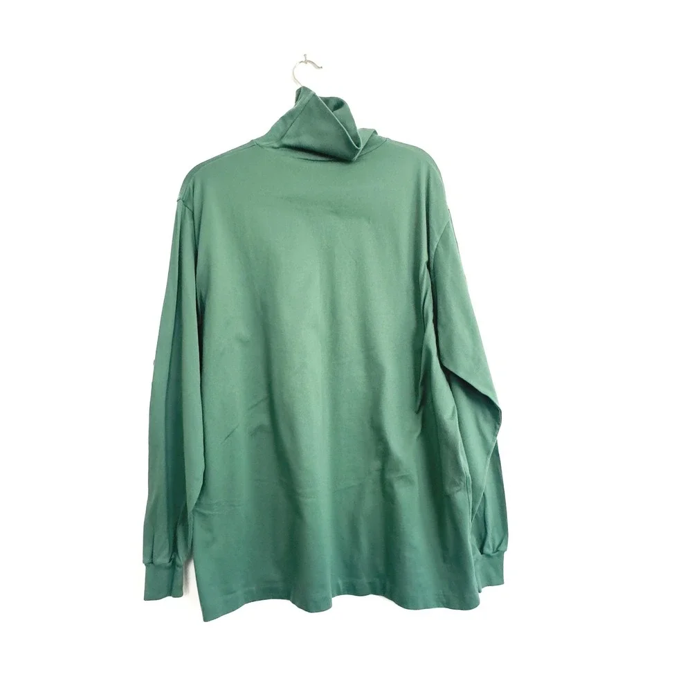Vintage Vintage Cross Creek USA Cotton Mock Neck Top | 90s Minimal | L‎